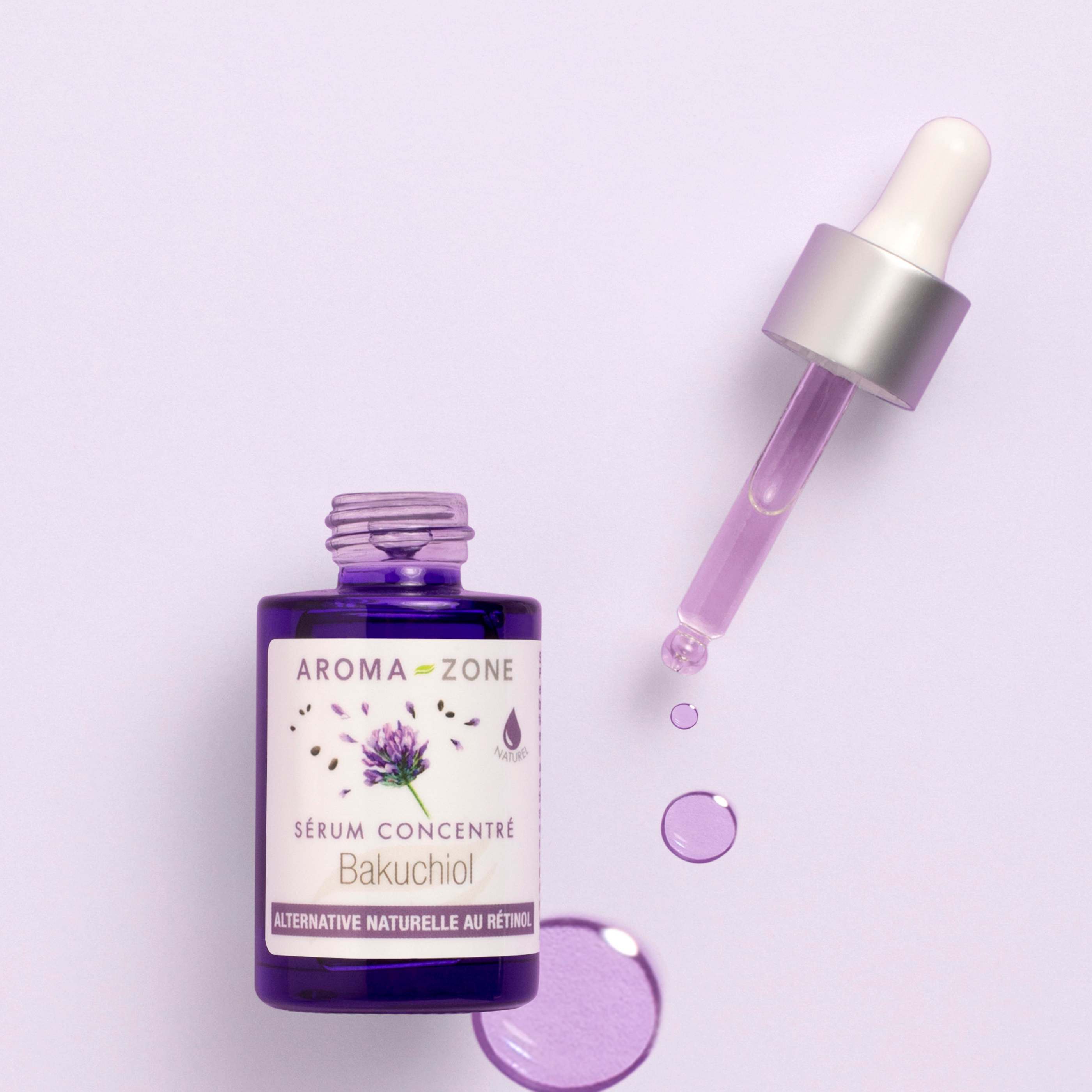 Bakuchiol sérum visage antiâge et antiimperfections AromaZone