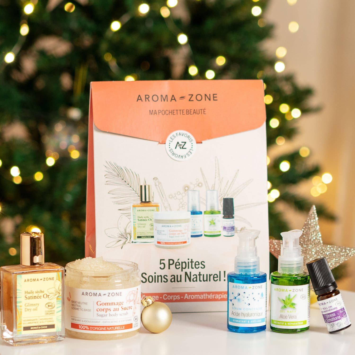 Coffret cosmétique 5 pépites soins au naturel Coffret cosmétique 5 pépites soins au naturel