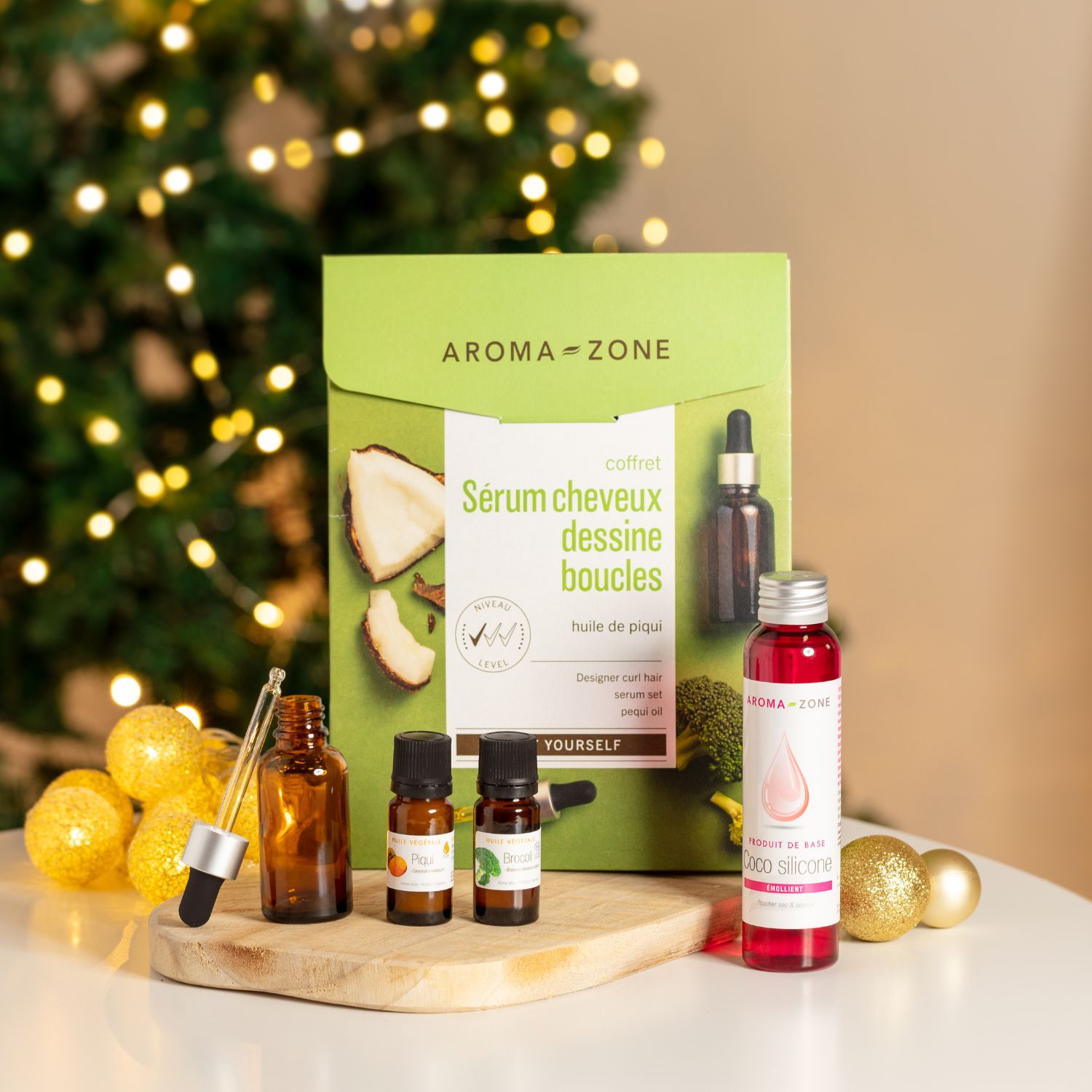 Coffret cosmétique maison Sérum Cheveux Dessine Boucles - Huile de Piqui Coffret cosmétique maison Sérum Cheveux Dessine Boucles - Huile de Piqui