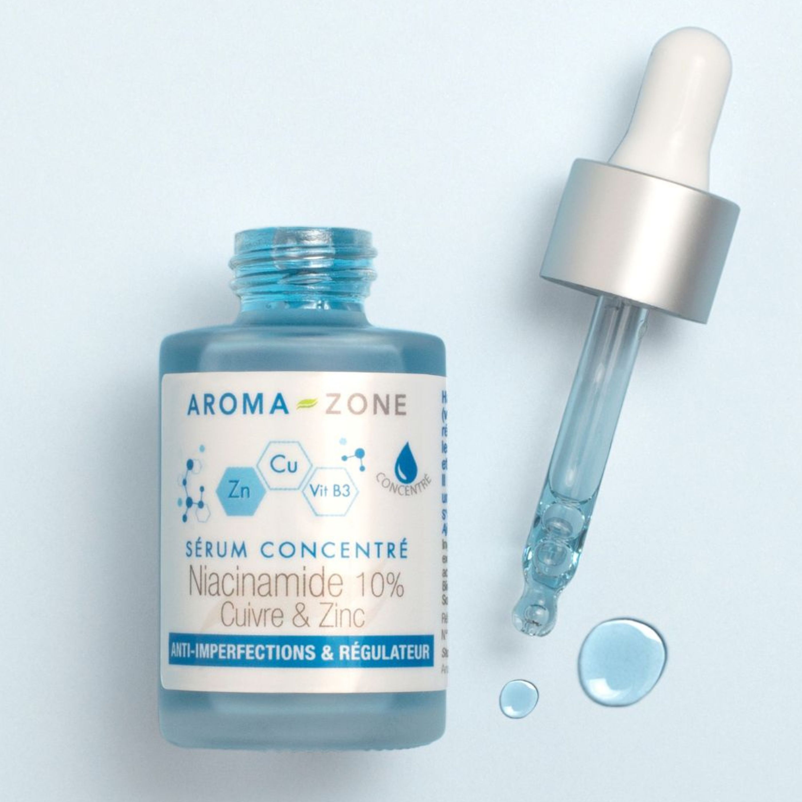 Sérum concentré Niacinamide, Cuivre & Zinc Aroma-Zone Sérum concentré Niacinamide, Cuivre & Zinc Aroma-Zone