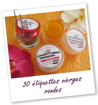 Etiquettes vierges adhésives rondes (lot de 20) Aroma-Zone Etiquettes vierges adhésives rondes (lot de 20) Aroma-Zone