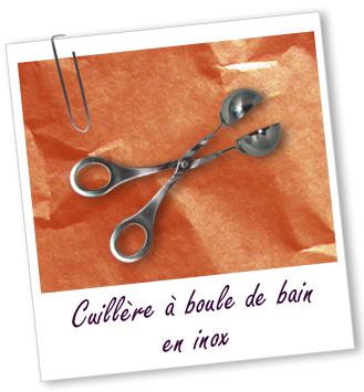 Cuillère à boule de bain en inox Aroma-Zone Cuillère à boule de bain en inox Aroma-Zone