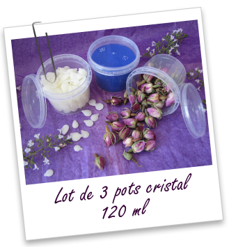 Pots cristal 120 ml (lot de 3) Aroma-Zone Pots cristal 120 ml (lot de 3) Aroma-Zone