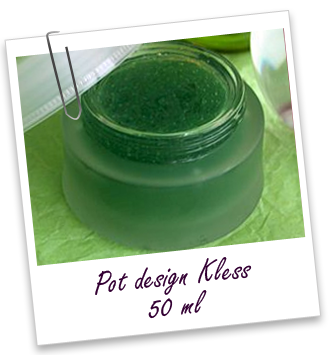 Pot en verre dépoli Pot en verre dépoli