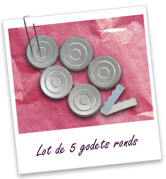 Matériel de compactage : lot de 5 godets ronds Aroma-Zone Matériel de compactage : lot de 5 godets ronds Aroma-Zone