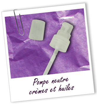 Pompe 20/410 en PP neutre pour crèmes, huiles et gels Aroma-Zone Pompe 20/410 en PP neutre pour crèmes, huiles et gels Aroma-Zone