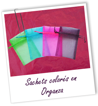 Sachets colorés en organza (lot de 4) Aroma-Zone Sachets colorés en organza (lot de 4) Aroma-Zone