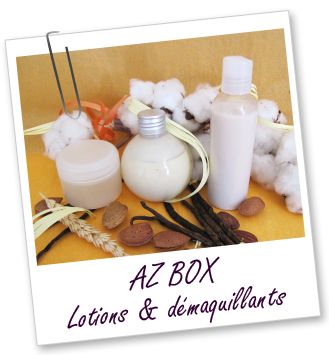 Coffret cosmétique maison - AZ BOX LOTIONS ET DéMAQUILLANTS 2012 Aroma-Zone