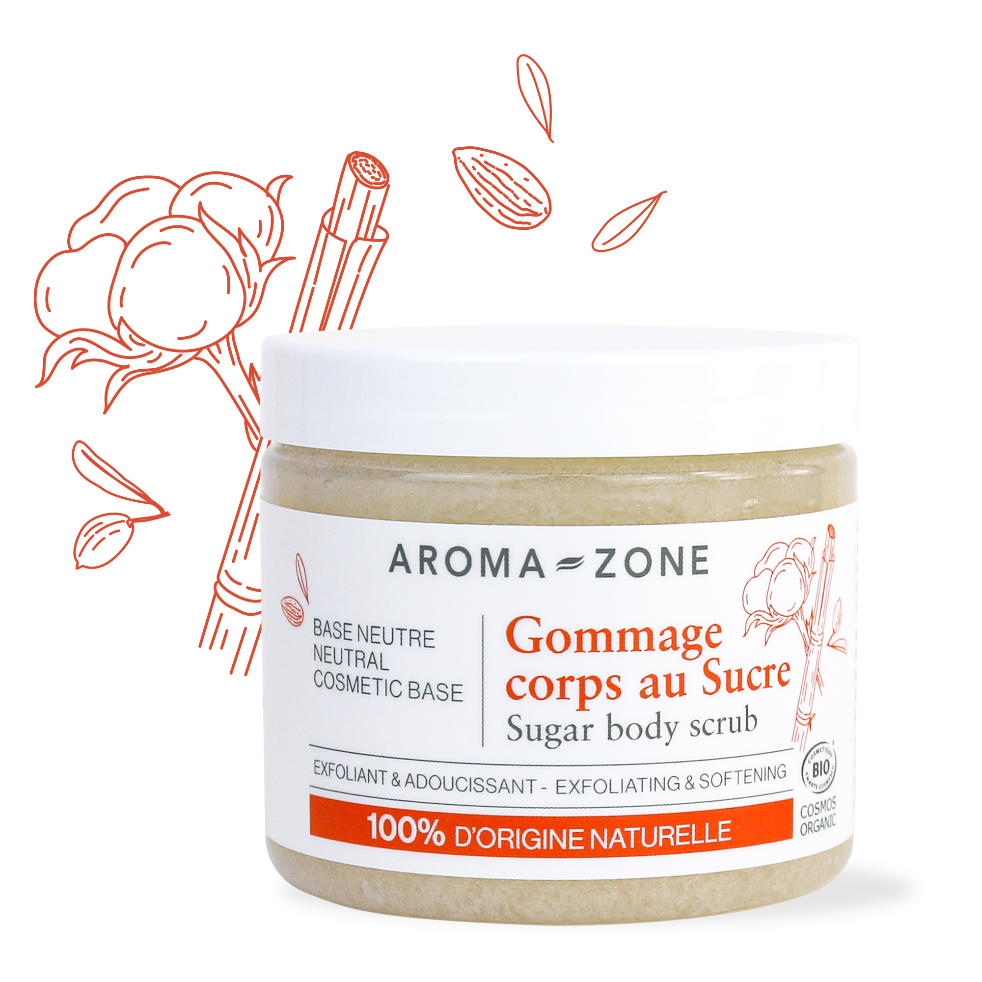 Gommage corps au sucre BIO 200 ml