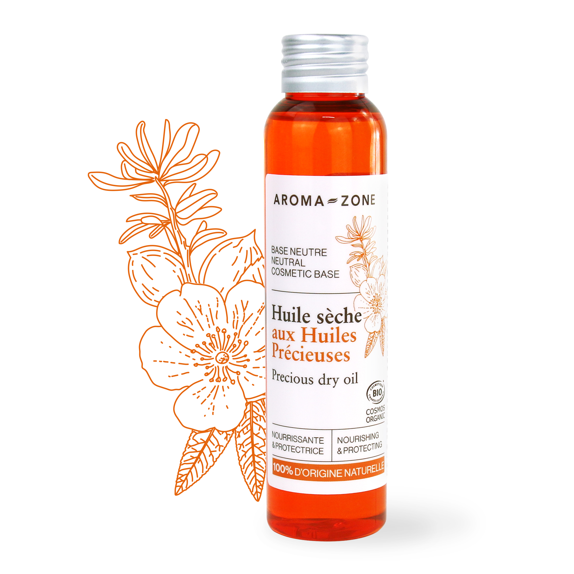 Huile sèche bio aux huiles précieuses